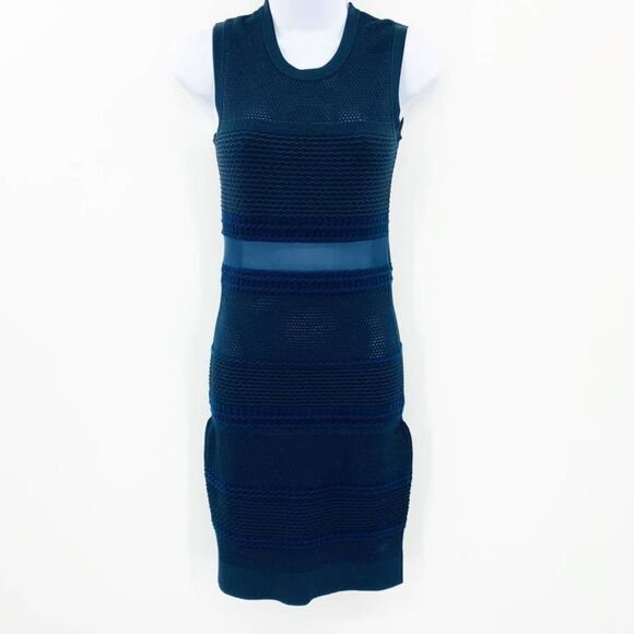 Rag & Bone Navy Mesh Dress Sz‎ XS - Picture 2 of 10